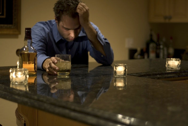 A man with drinking problem
